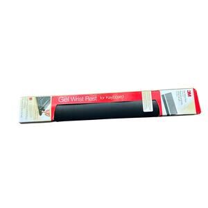 3M Gel Antimicrobial Keyboard Wrist Rest Ergonomic Comfortable Black WR309LE